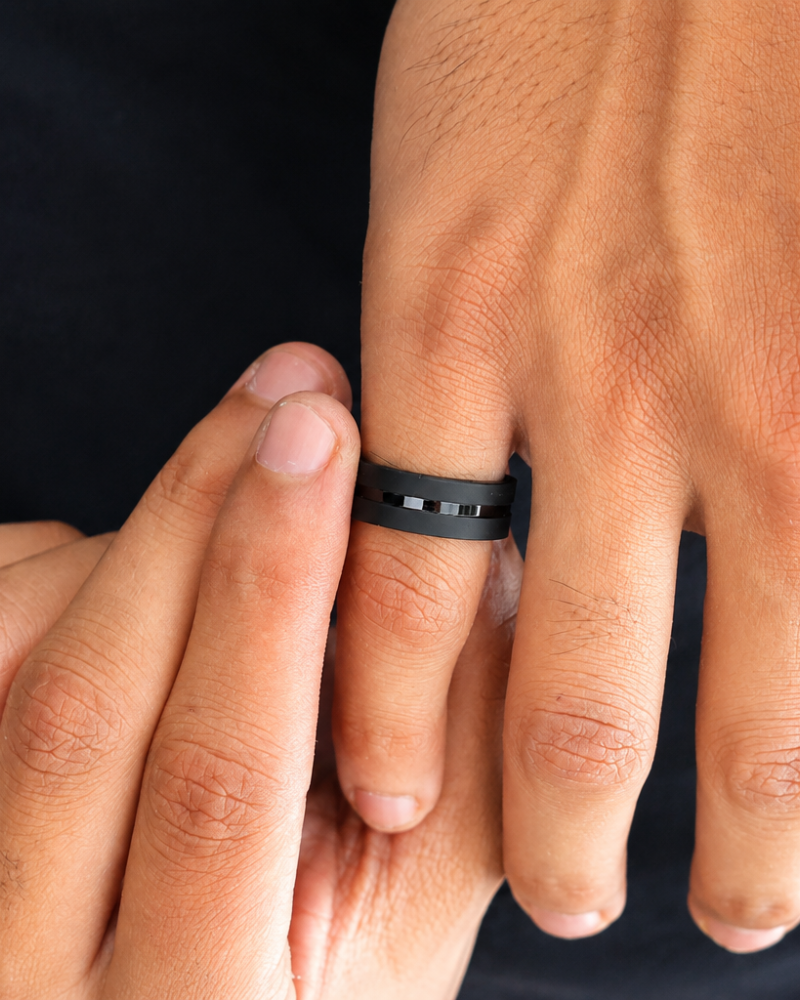 Midnight Edge Black Ring