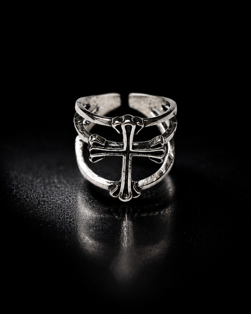 Crucifix Cage Ring