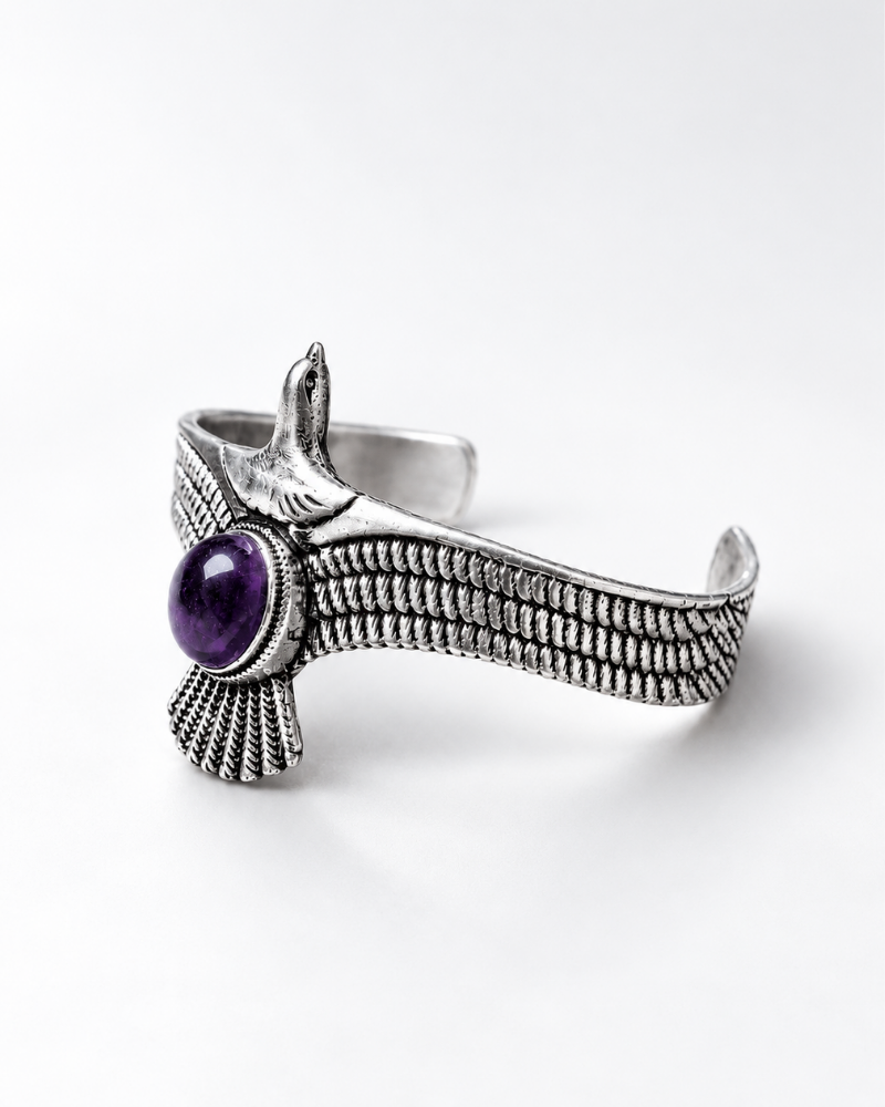Amethyst Wing Cuff | Men's Bracelet | TMFORU