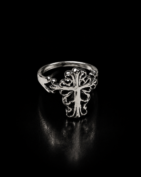Ornate Cross Ring