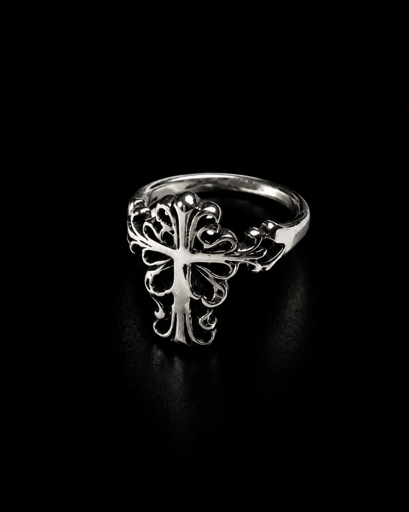 Ornate Cross Ring