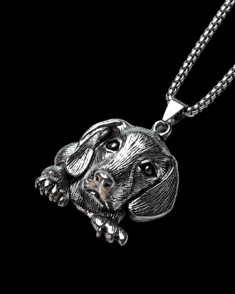 Silver Dachshund Pendant