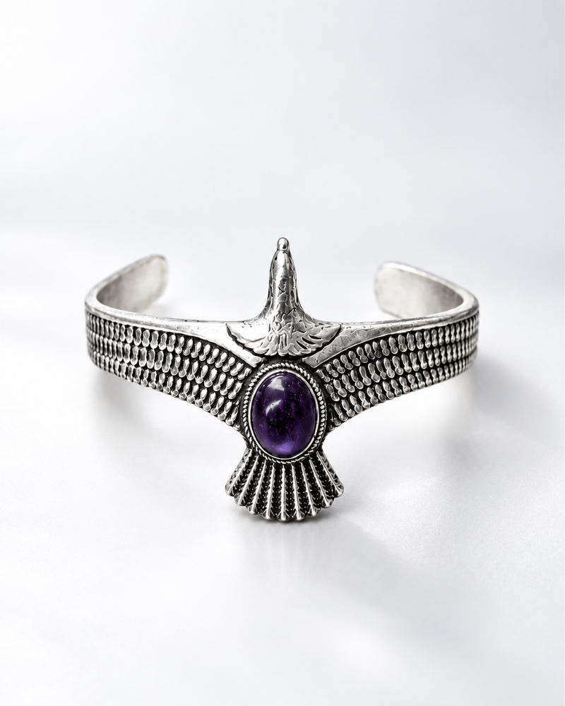 Amethyst Wing Cuff | Men's Bracelet | TMFORU