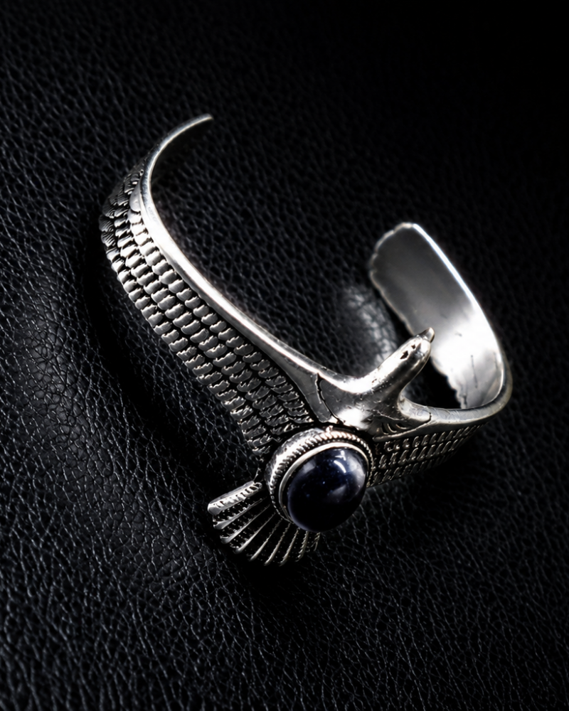 Amethyst Wing Cuff Bracelet