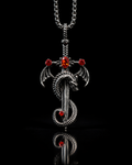 Crimson Dragon Sword Pendant