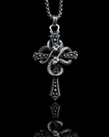 Gothic Serpent Cross Pendant