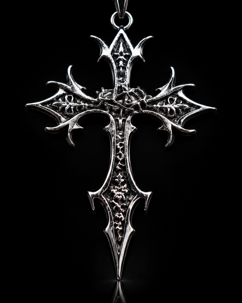 Dark Gothic Cross Pendant