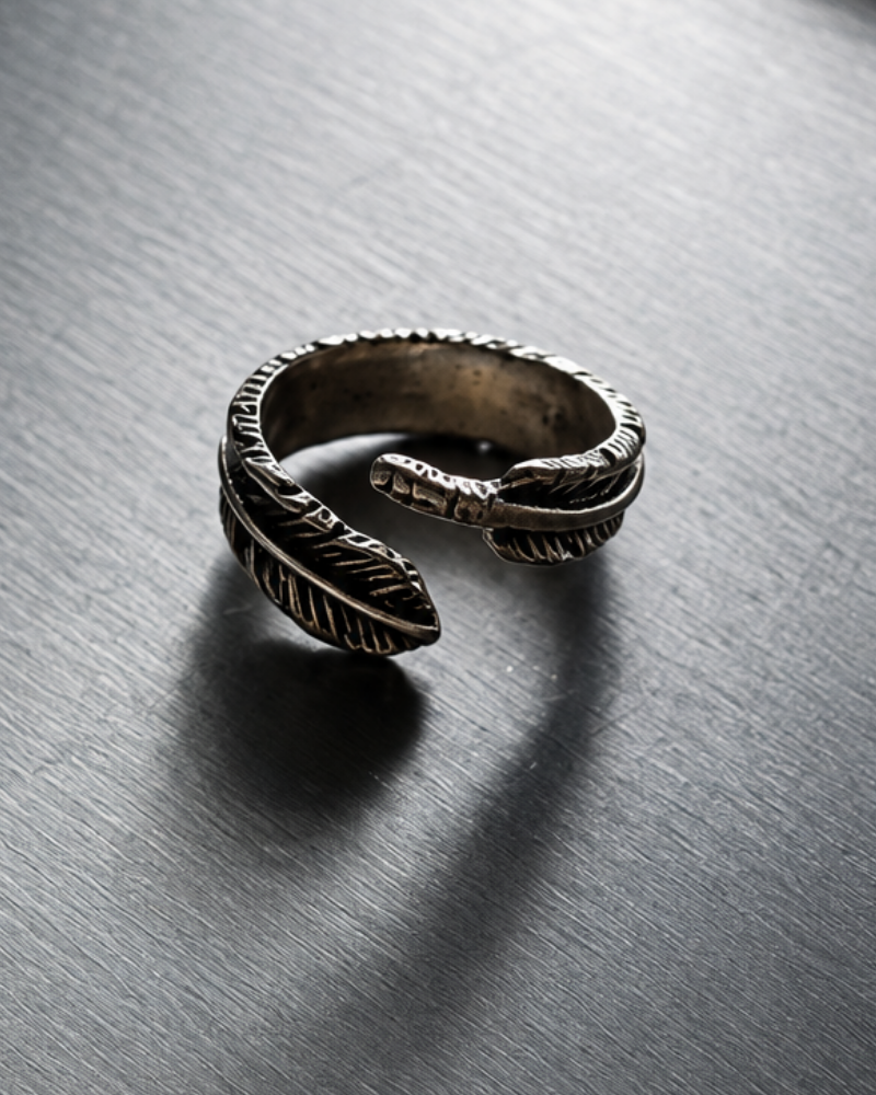 Raven Feather Ring