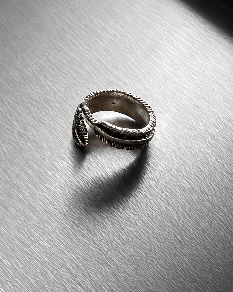 Raven Feather Ring