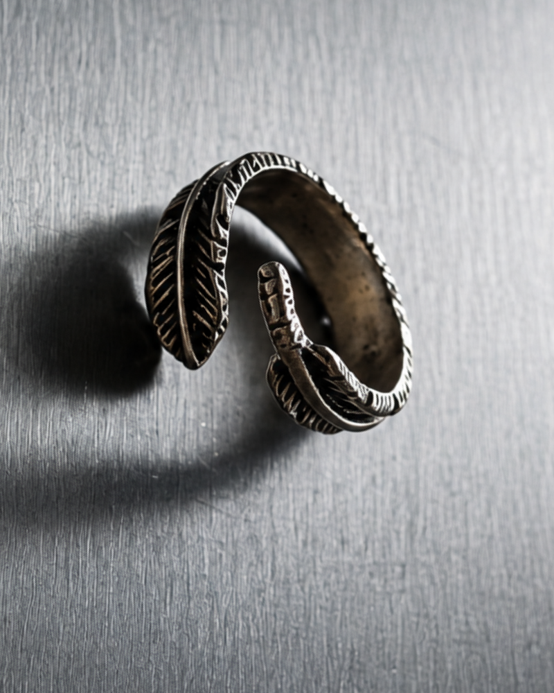 Raven Feather Ring