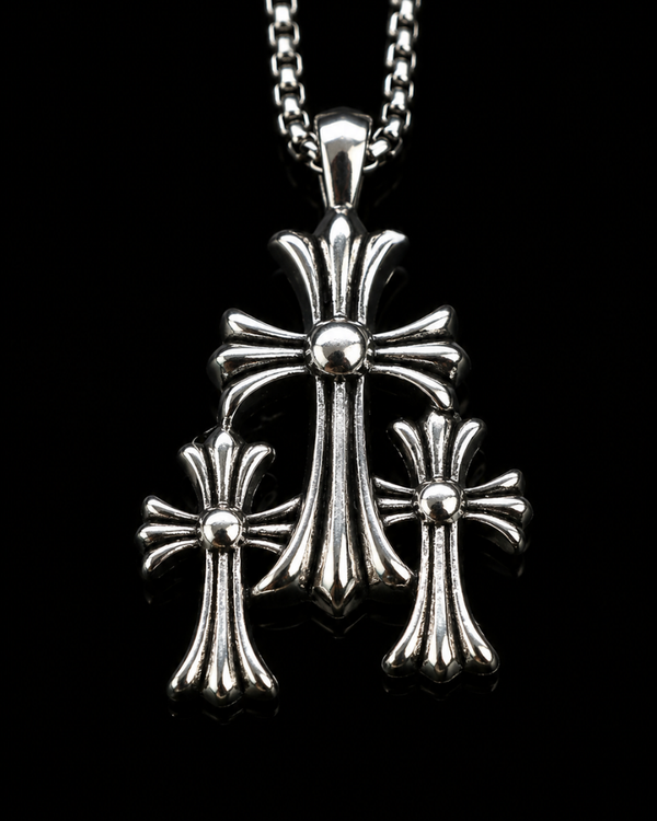 Triple Cross Gothic Pendant