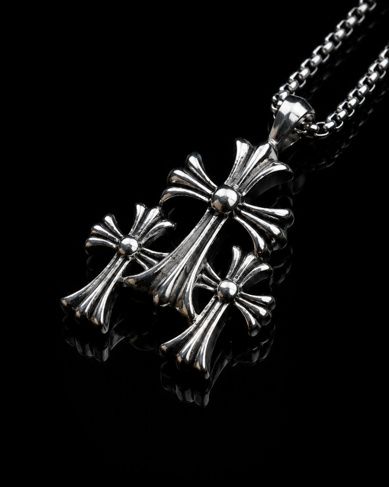 Triple Cross Gothic Pendant
