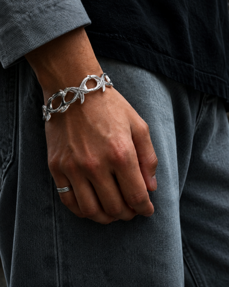 Tribal Spike Link Bracelet
