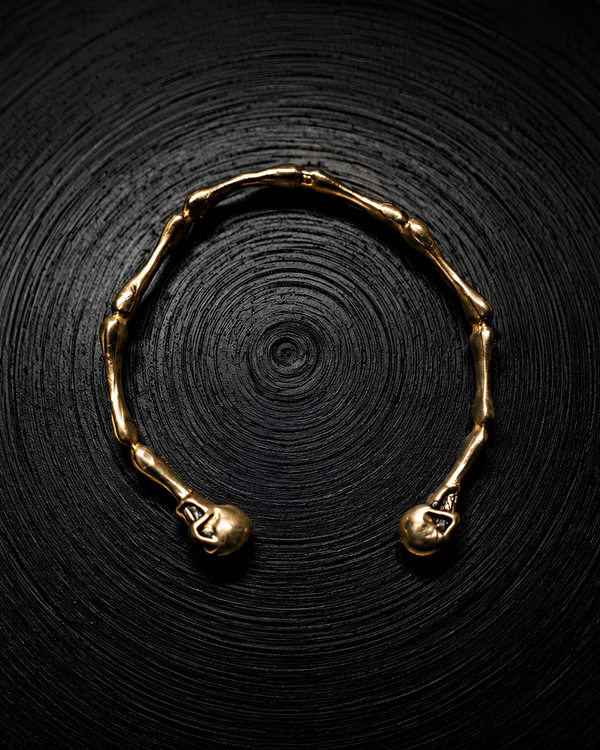 Skull Bamboo Cuff Bracelet