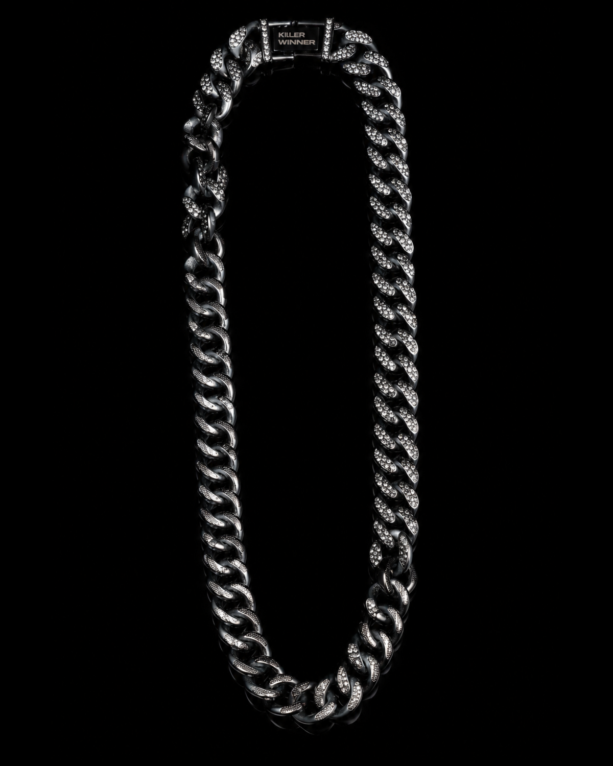 Midnight Pavé Cuban Chain