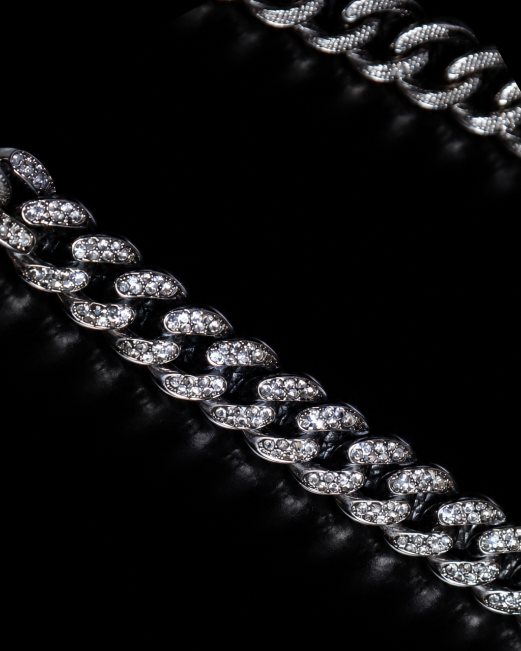 Midnight Pavé Cuban Chain