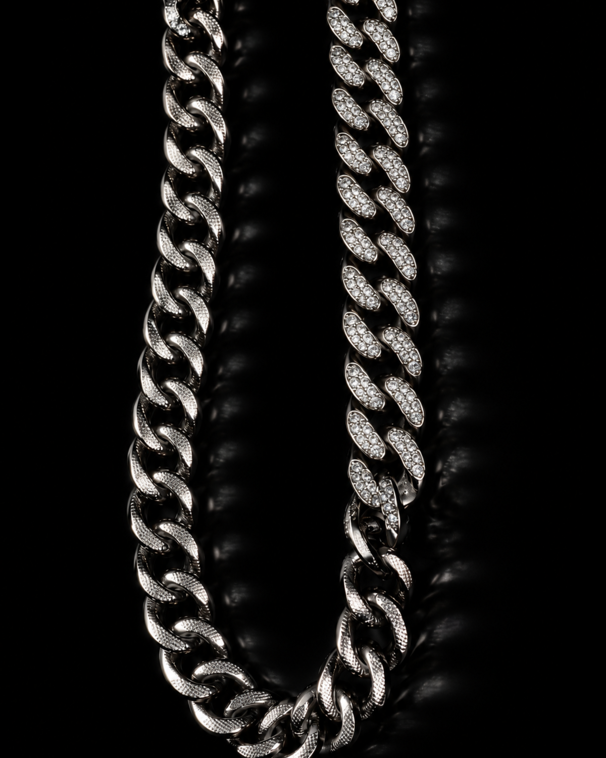 Midnight Pavé Cuban Chain