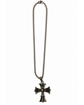 Obsidian Cross Pendant