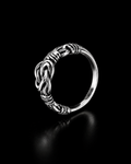 Eternal Knot Silver Cuff Ring