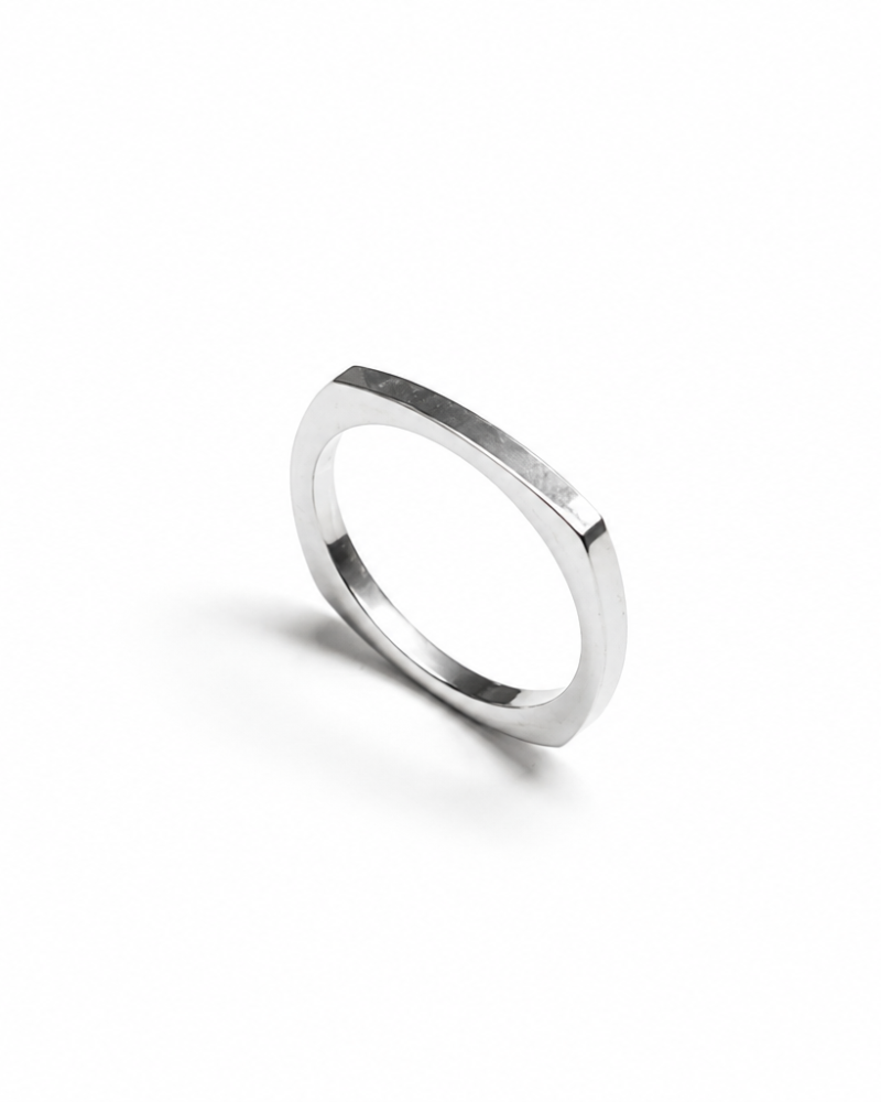 Edgeform Silver Ring