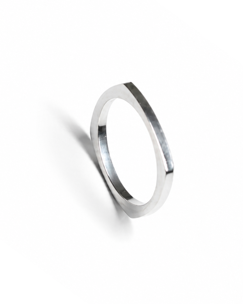 Edgeform Silver Ring