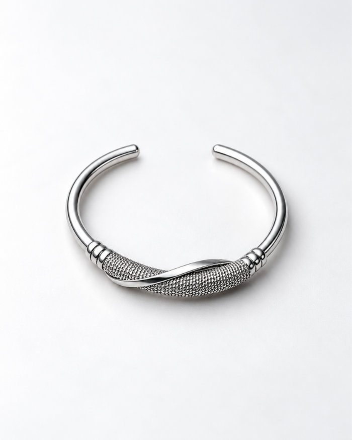 Textured Wave Cuff | Men's Bracelet | TMFORU