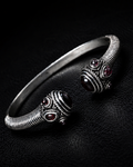 Ornate Gothic Coil Cuff Bracelet