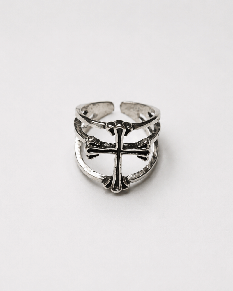 Crucifix Cage Ring