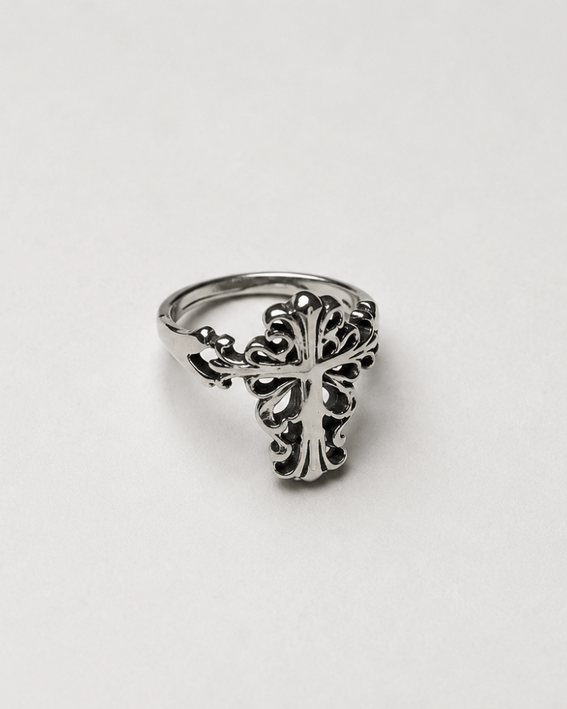 Ornate Cross Ring
