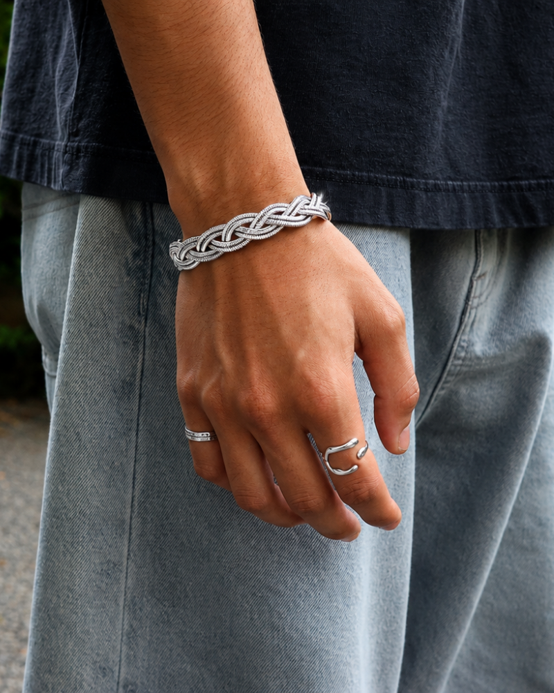 Interwoven Celtic Chain Bracelet