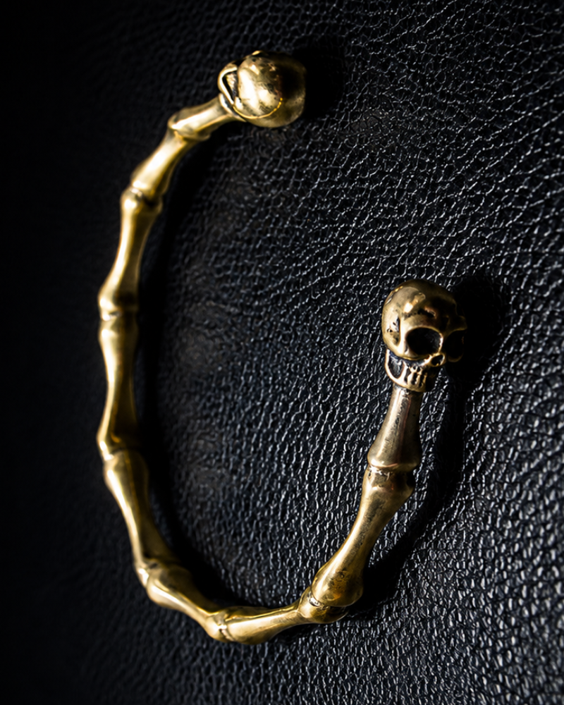 Skull Bamboo Cuff Bracelet
