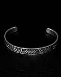 Engraved Tribal Cuff Bracelet