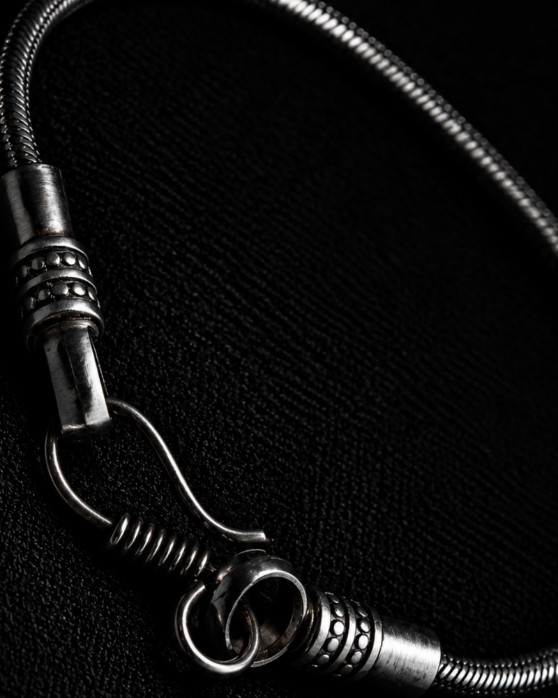 Snake Chain Ring Clasp Bracelet