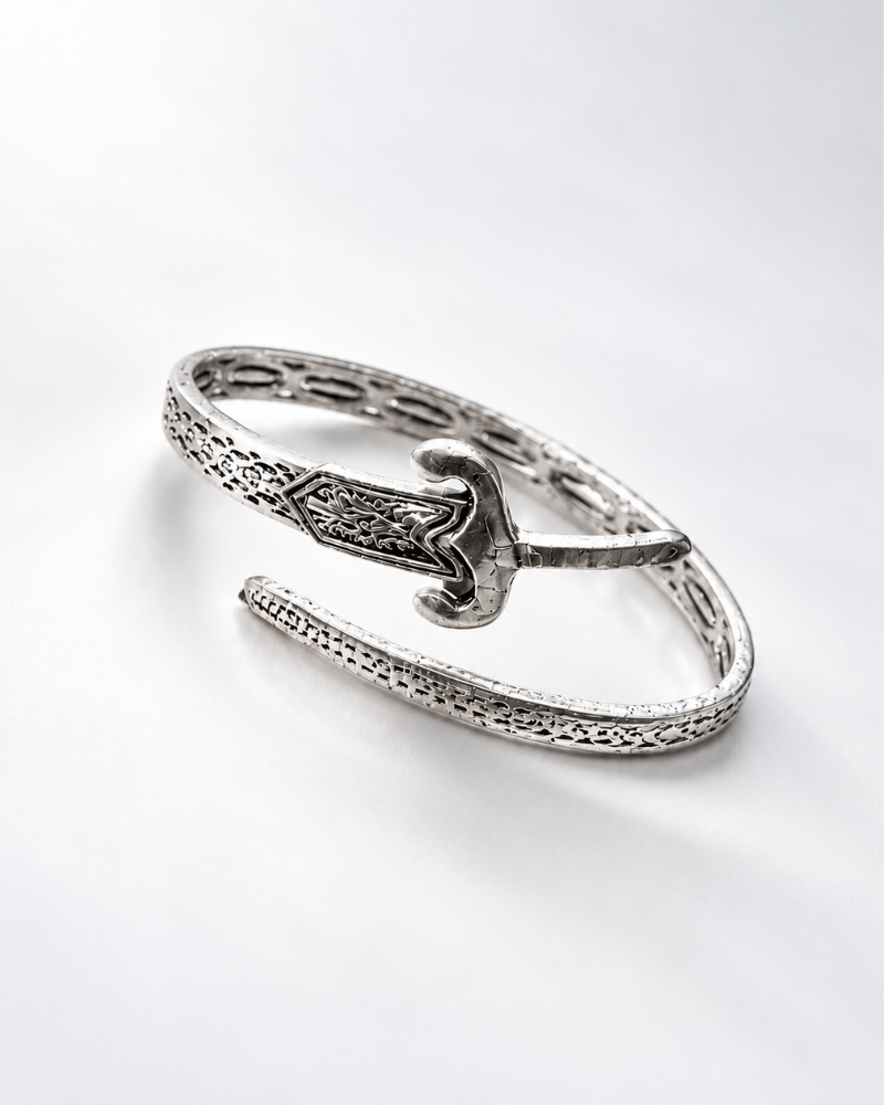 Sword Edge Silver Cuff | Men's Bracelet | TMFORU
