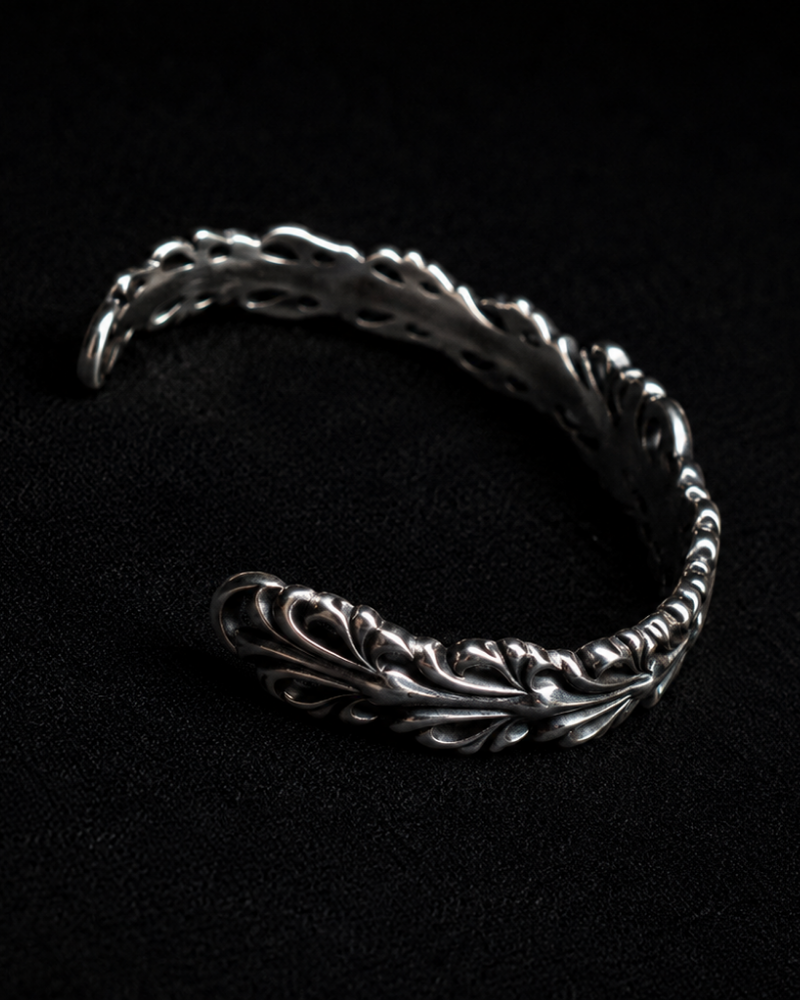 Ornate Floral Cuff Bracelet