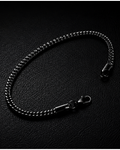 Black Braided Chain Bracelet