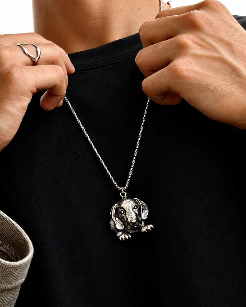 Silver Dachshund Pendant