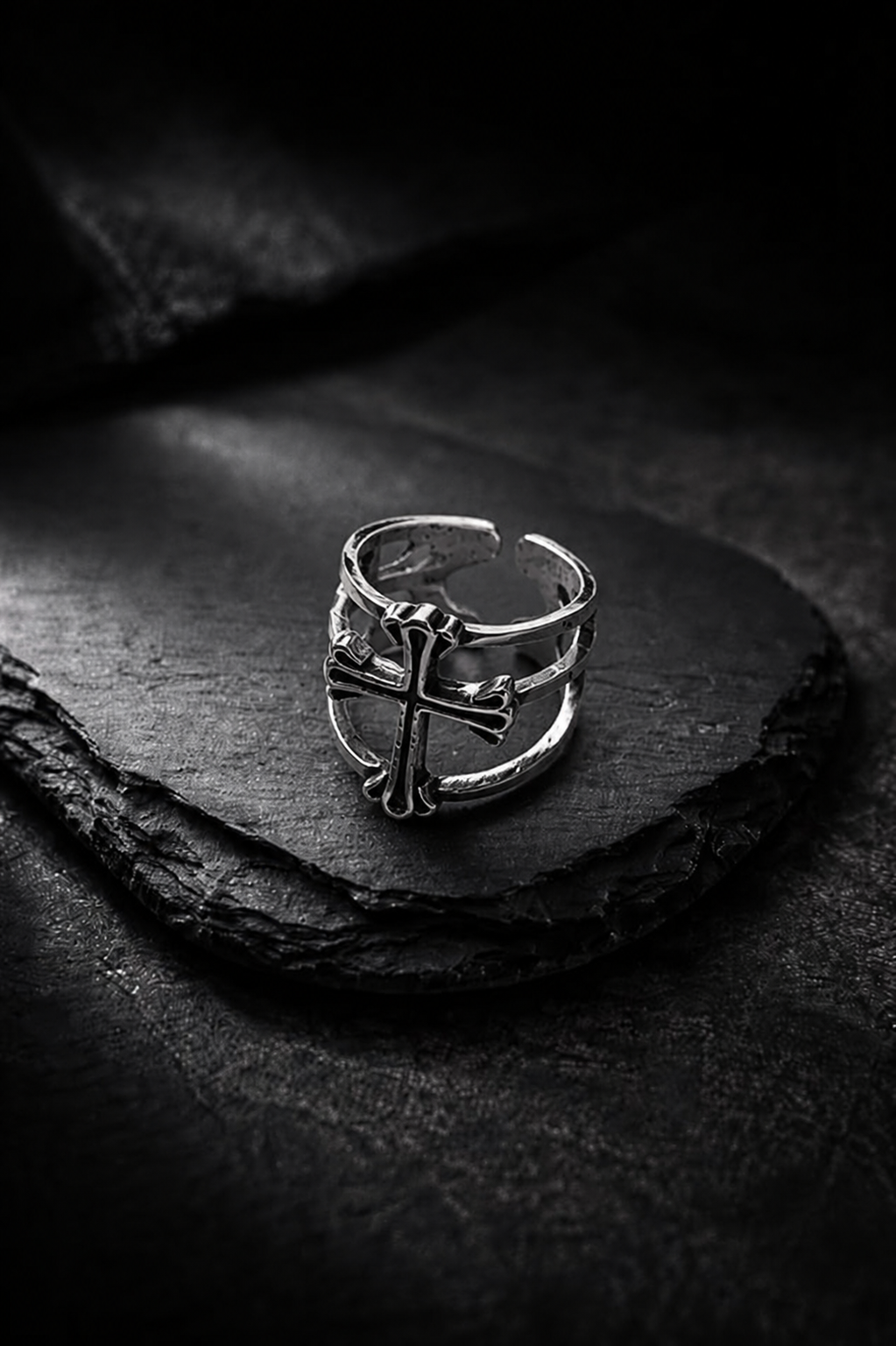 Crucifix Cage Ring